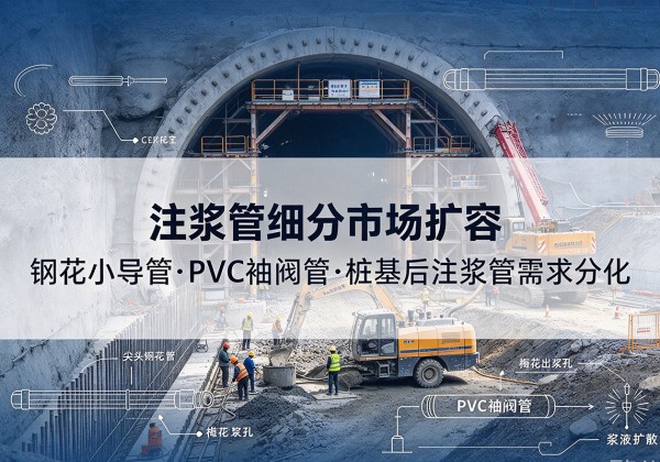 曲江注浆管细分市场扩容，隧道钢花小导管、PVC 袖阀管、桩基后注浆管需求分化